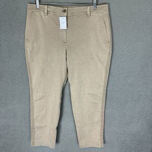 J Jill Pants‎ Women’s 14 Khaki Straight Leg Cotton Blend Casual NWT